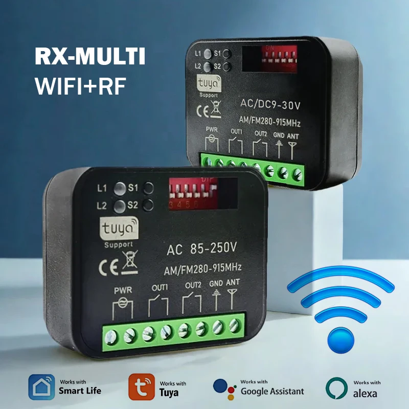 Универсальный модуль rx multi tuya 300-868 мгц wi-fi smart switch
