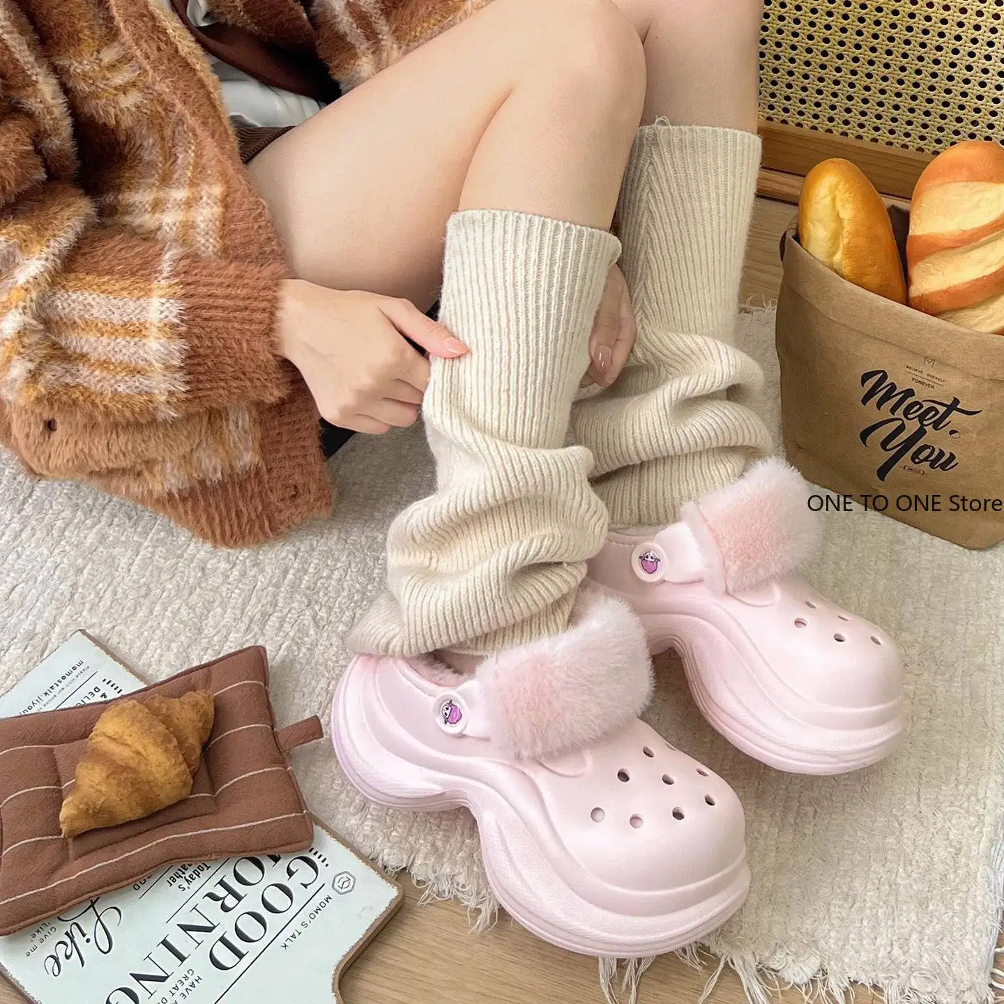 Зимние теплые носки до щиколотки - Фотография_3