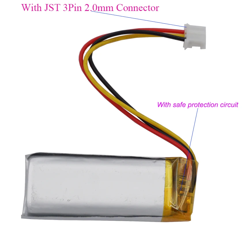 822048 вт/ч 2,0 jst 3pin мм полимерный ntc термистор - Фотография_3