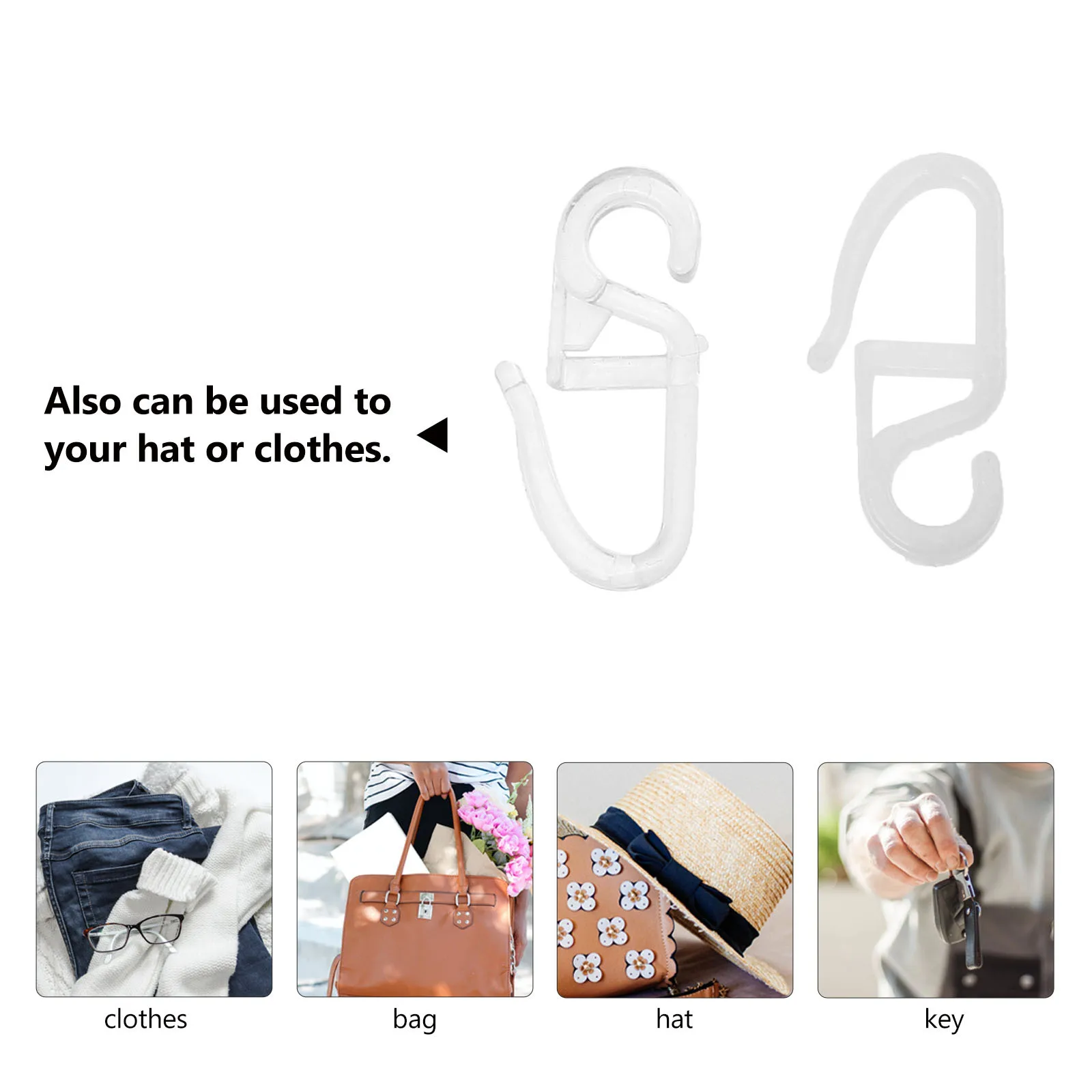 Пластиковые s-образные крючки для штор для дома - Фотография_6