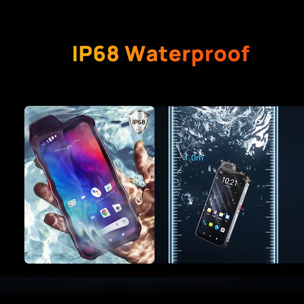 Uniwa w888 ip68 водонепроницаемый смартфон 4g рация 6 - Фотография_3