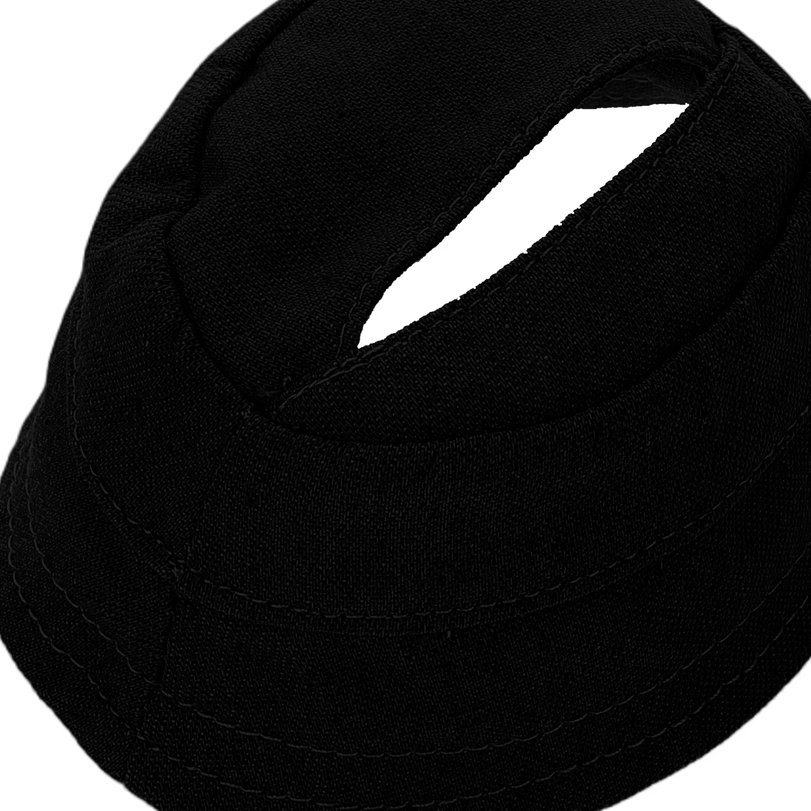 Мини-черная рыбацкая шляпа с открытым верхом для тканевых шапок 17 см - Фотография_3