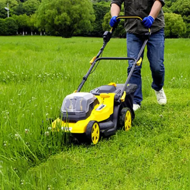 Оптовая электрическая ручная газонокосилка с литиевой батареей - Фотография_3