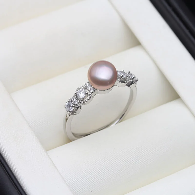 Кольца из настоящего белого натурального пресноводного жемчуга - Фотография_5