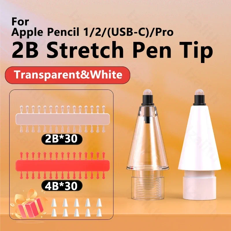 Сменные насадки для карандашей 2b для apple pencil pro 1-го - Фотография_6