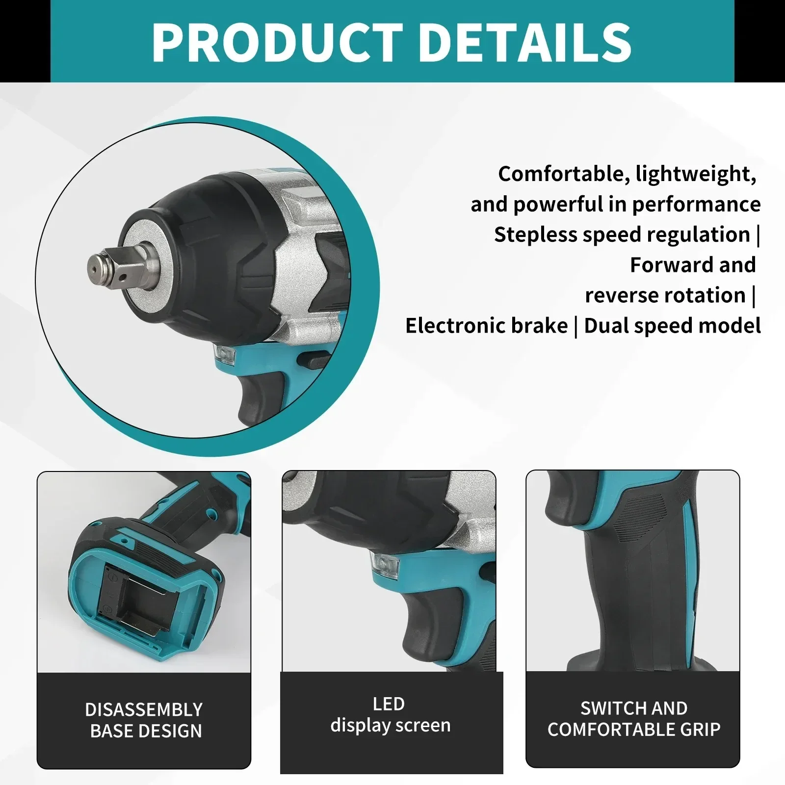 Для makita dtw700 аккумуляторная - Фотография_4