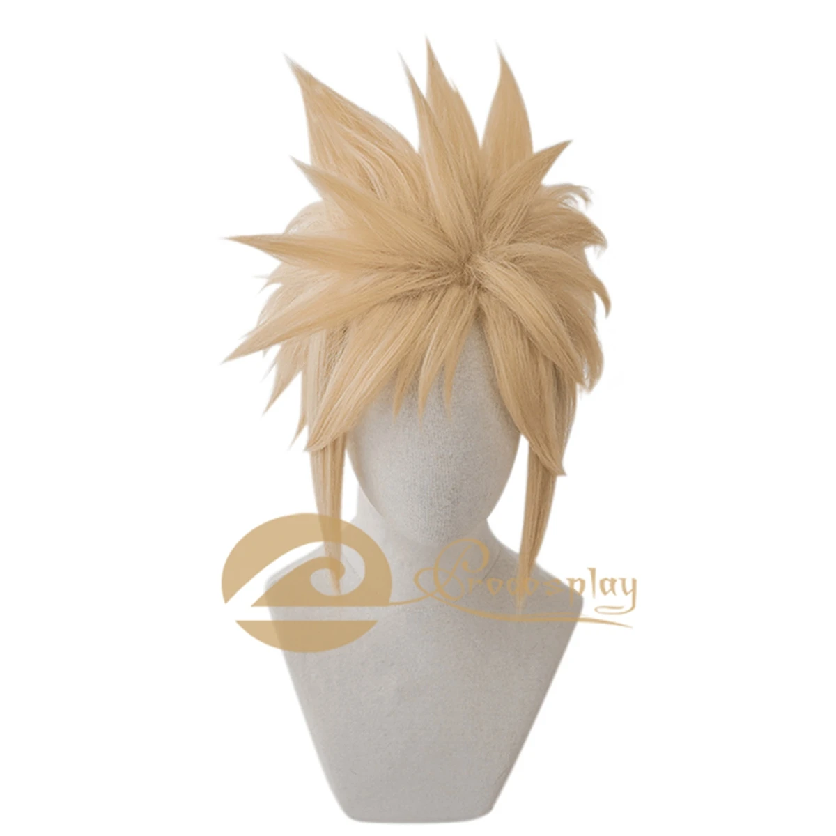 Парик для косплея cloud strife golden cos