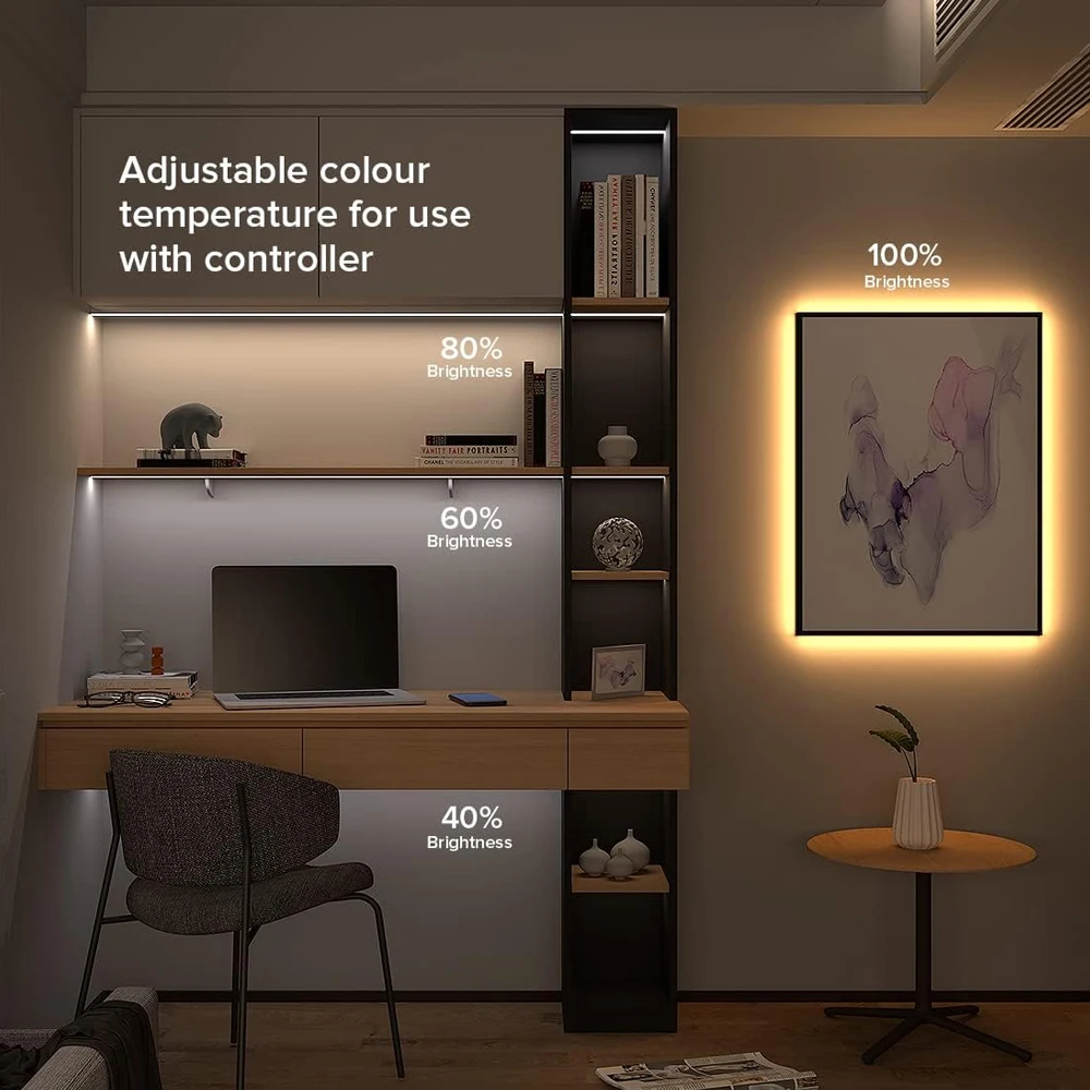 Светодиодная лента tuya zigbee cob cct 12 в - Фотография_3