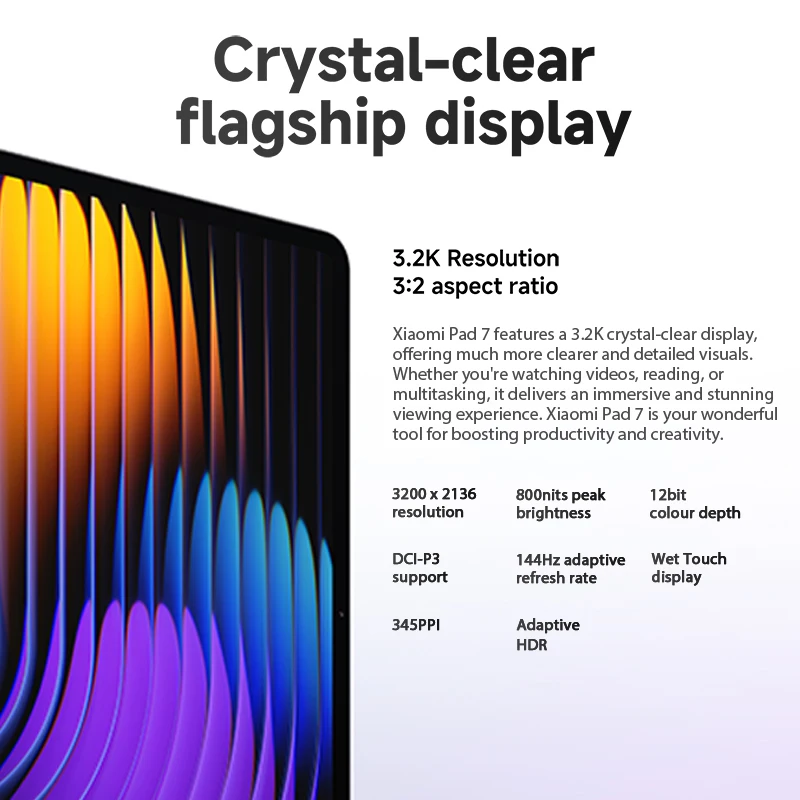 Xiaomi pad 7 глобальная версия mi tablet snapdragon 7+ gen 3 11 - Фотография_3