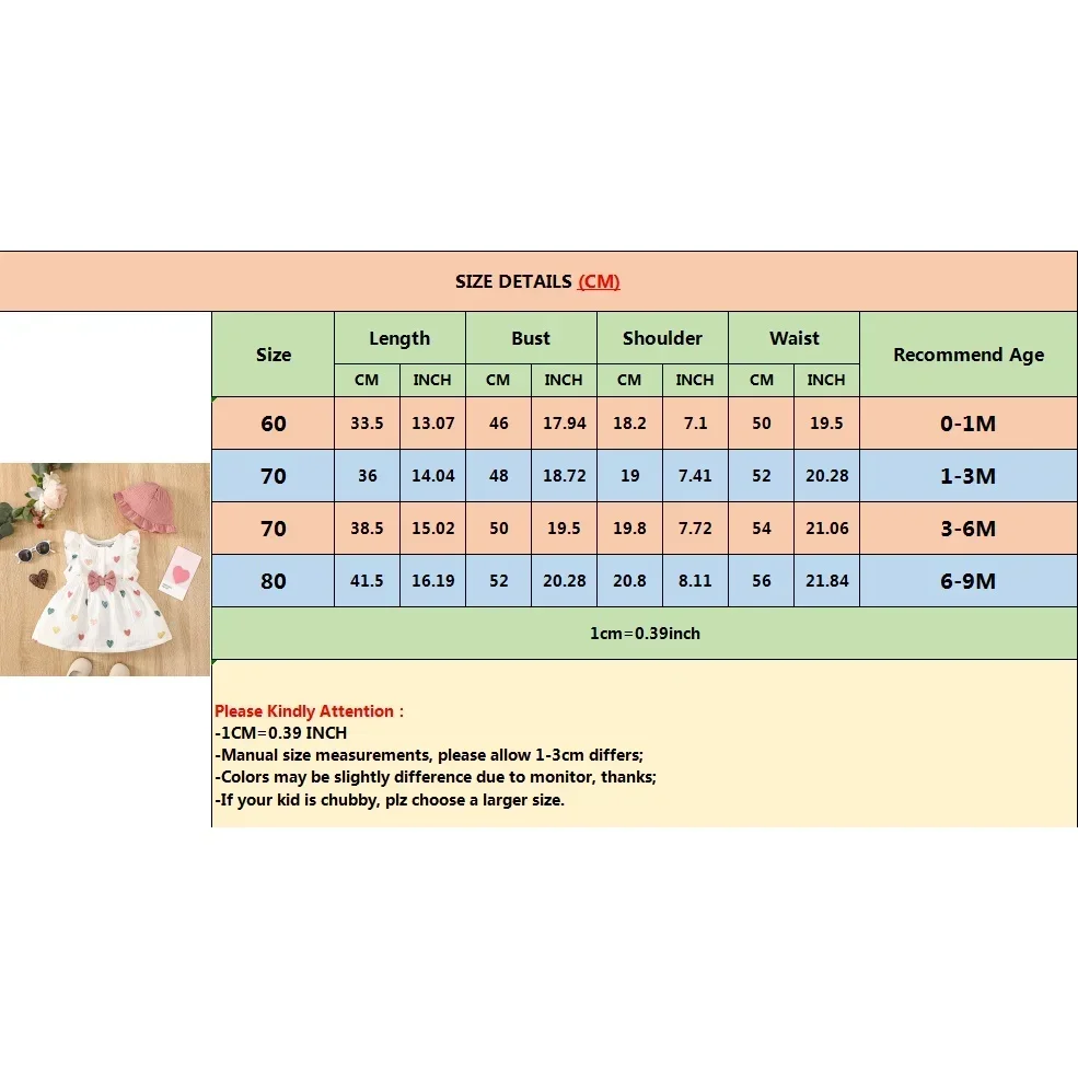 Милое хлопковое платье для новорожденных девочек - Фотография_6