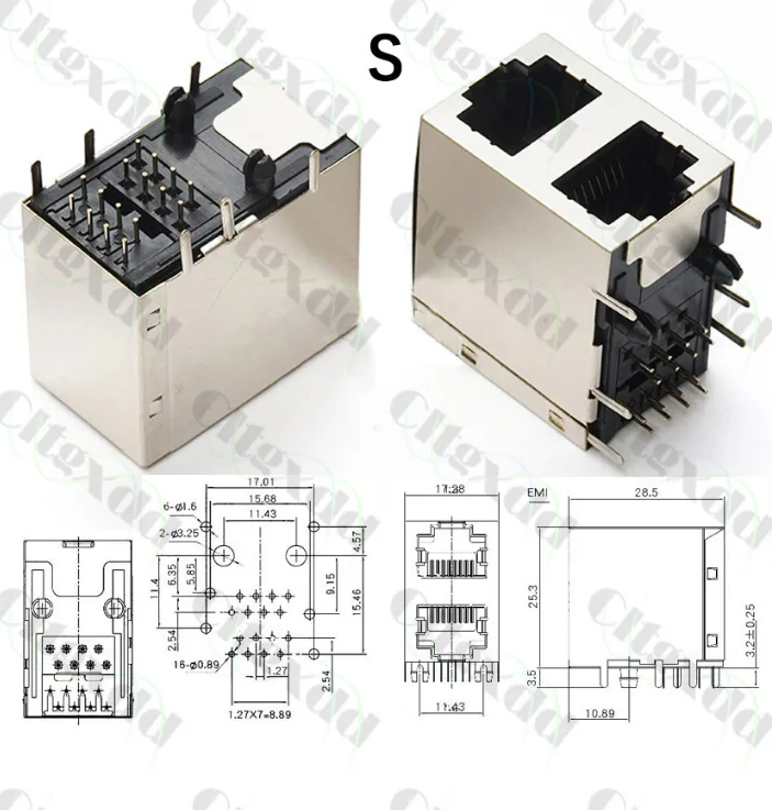 Пластиковый металлический rj45 - Фотография_5