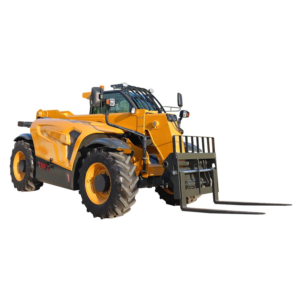 Высококачественный телескопический колесный погрузчик с 4wd boom - Фотография_4