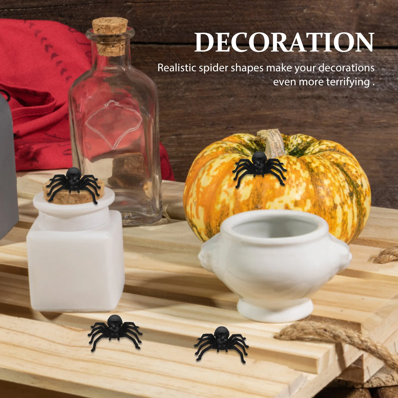 Маленькие мягкие пластиковые пауки - Фотография_2