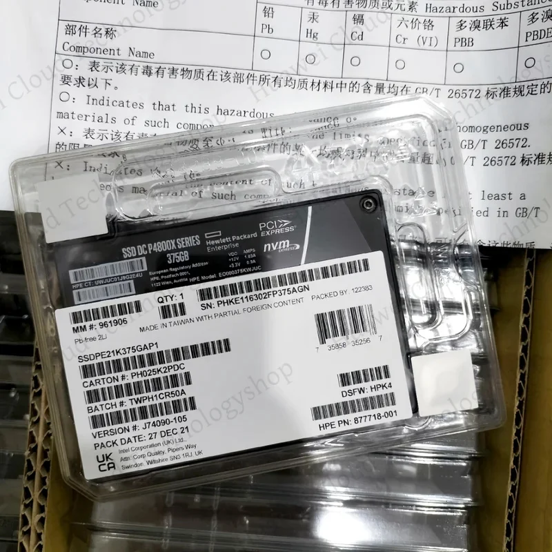 Оригинальный p4800x 375gb 750gb 1 - Фотография_3