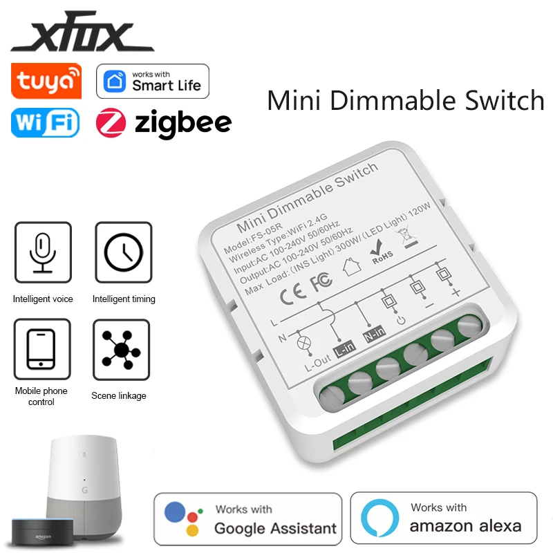 Tuya wi-fi zigbee smart dimmers