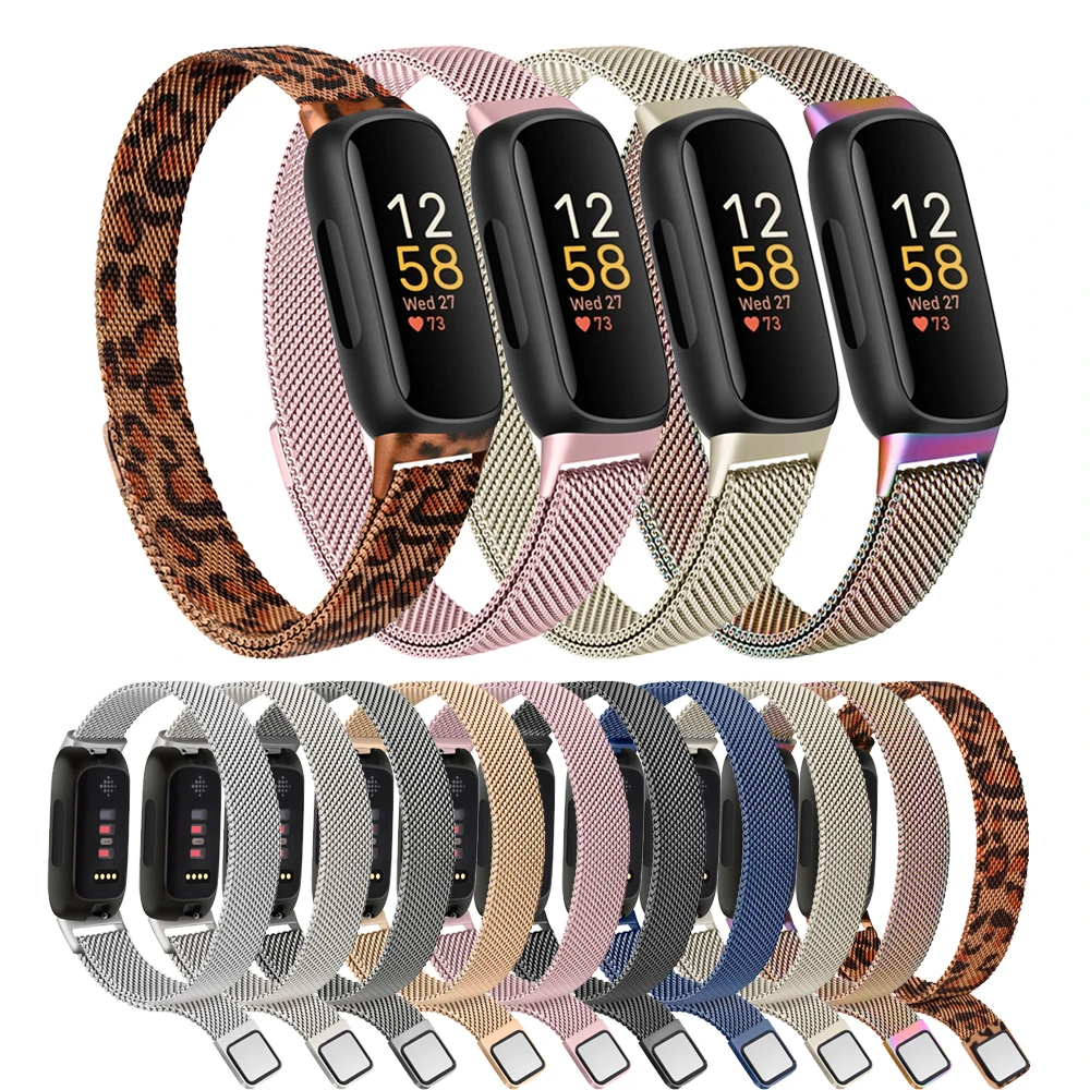 Металлический ремешок с магнитной петлей для браслета fitbit inspire 3