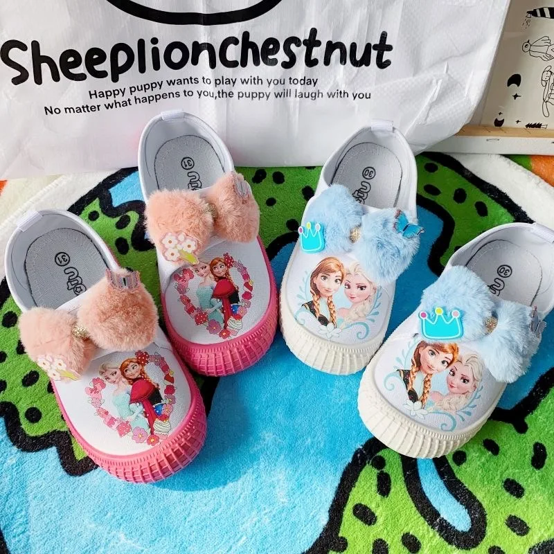 Новая детская обувь принцессы эльзы на весну и осень - Фотография_2