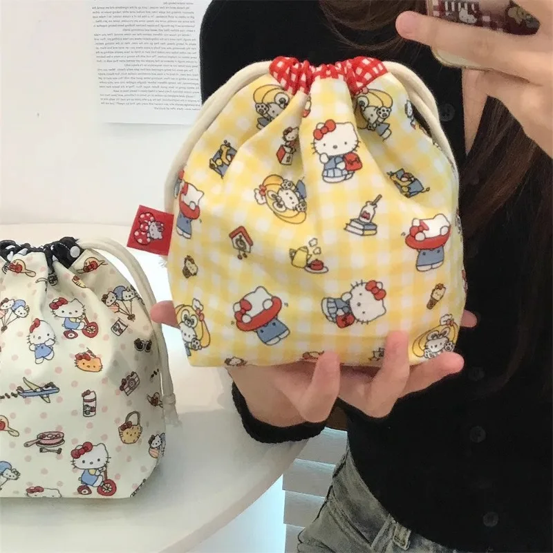 Hello kitty милый мультяшный чехол большой емкости на шнурке