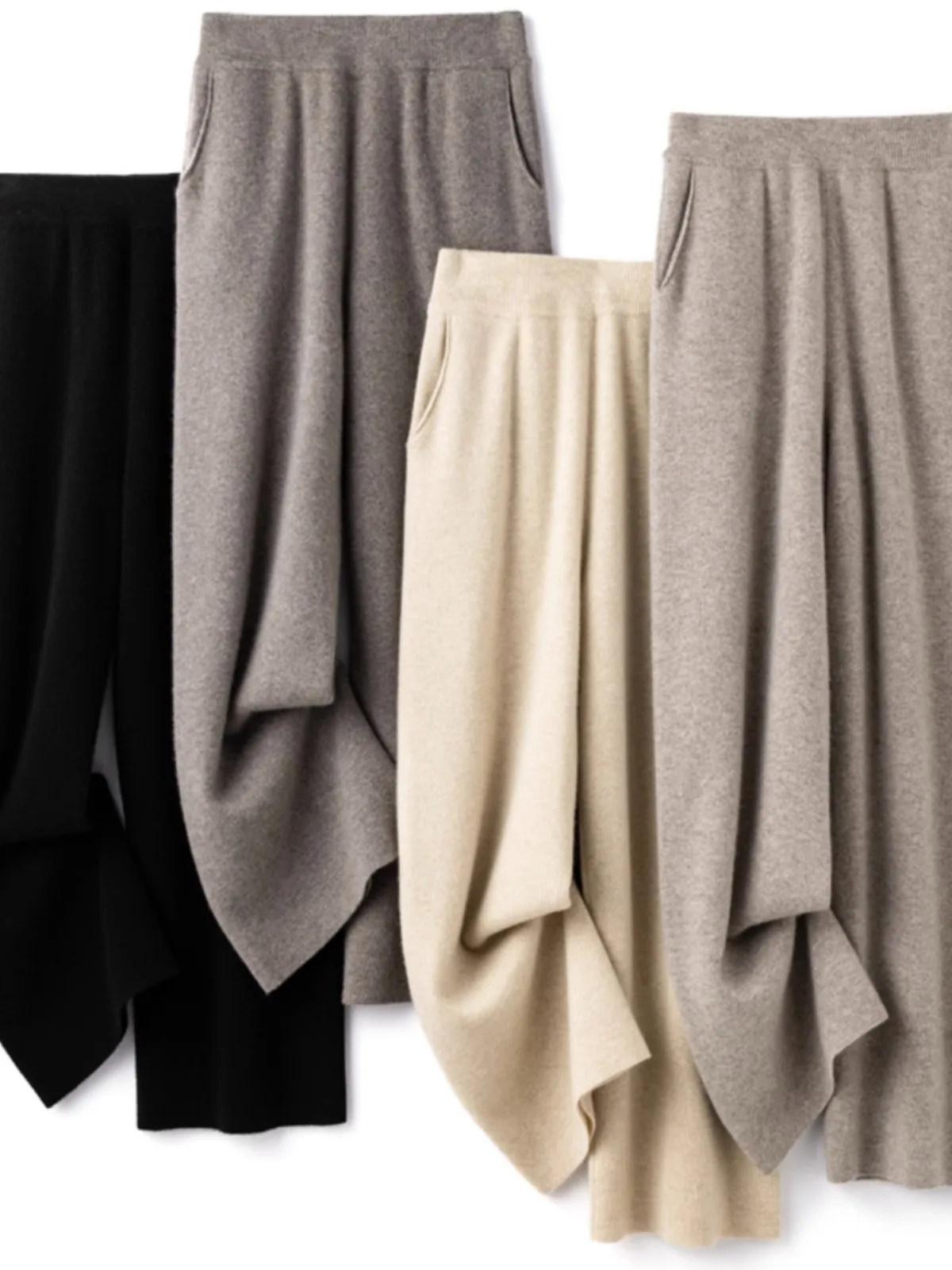 Элегантные широкие брюки с высокой талией - Фотография_2