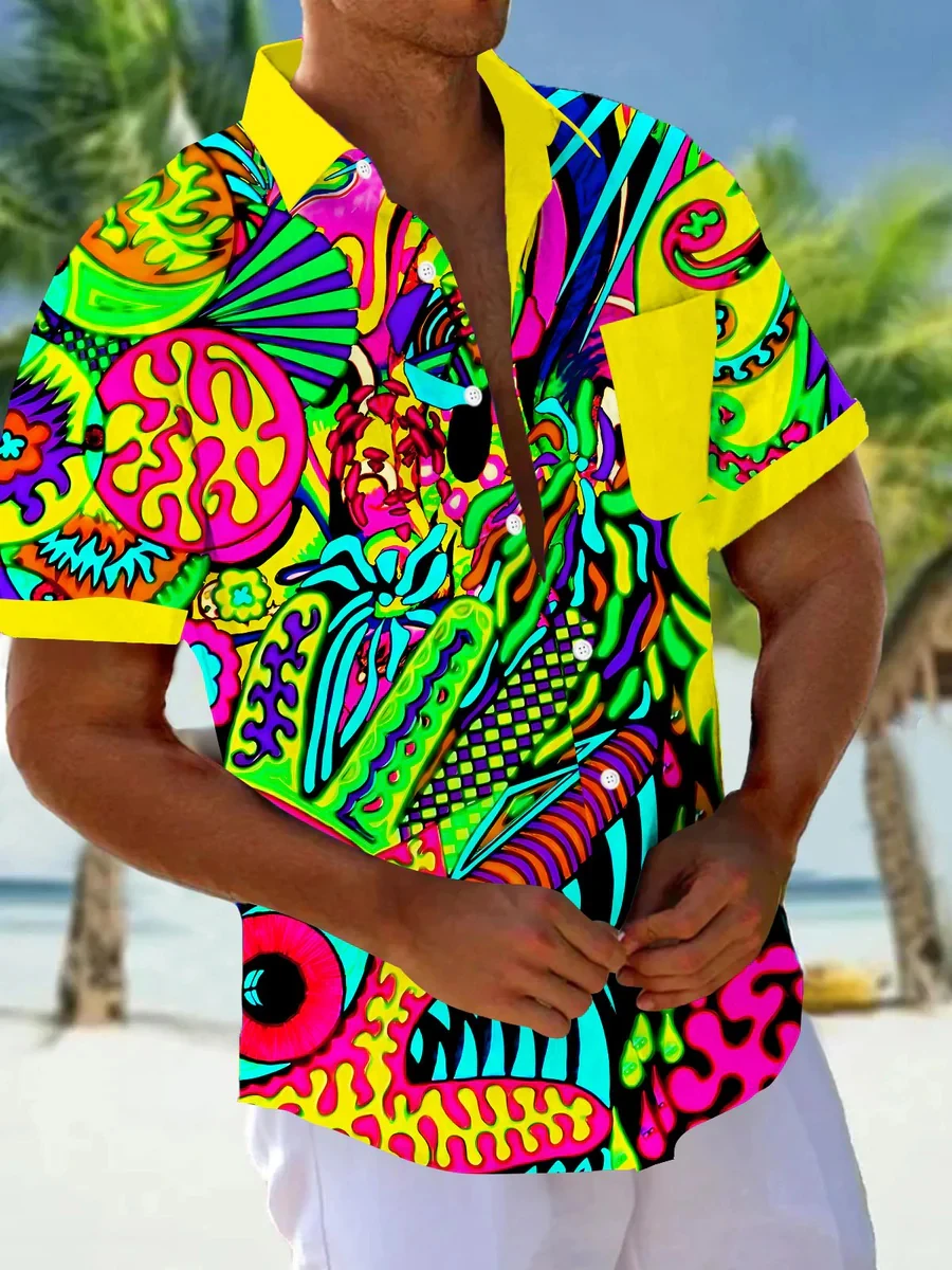 Мужская рубашка с коротким рукавом - Фотография_2