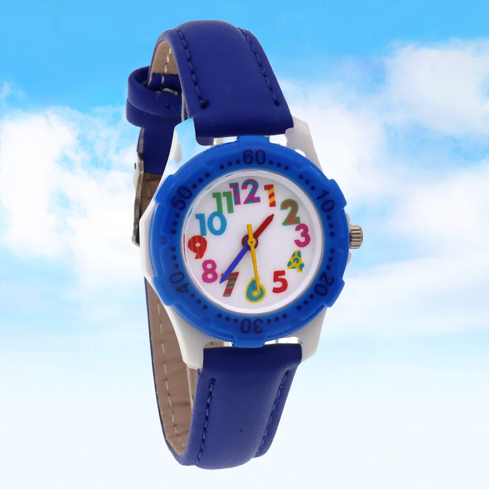 Детские часы с цветным циферблатом для девочек и мальчиков - Фотография_6