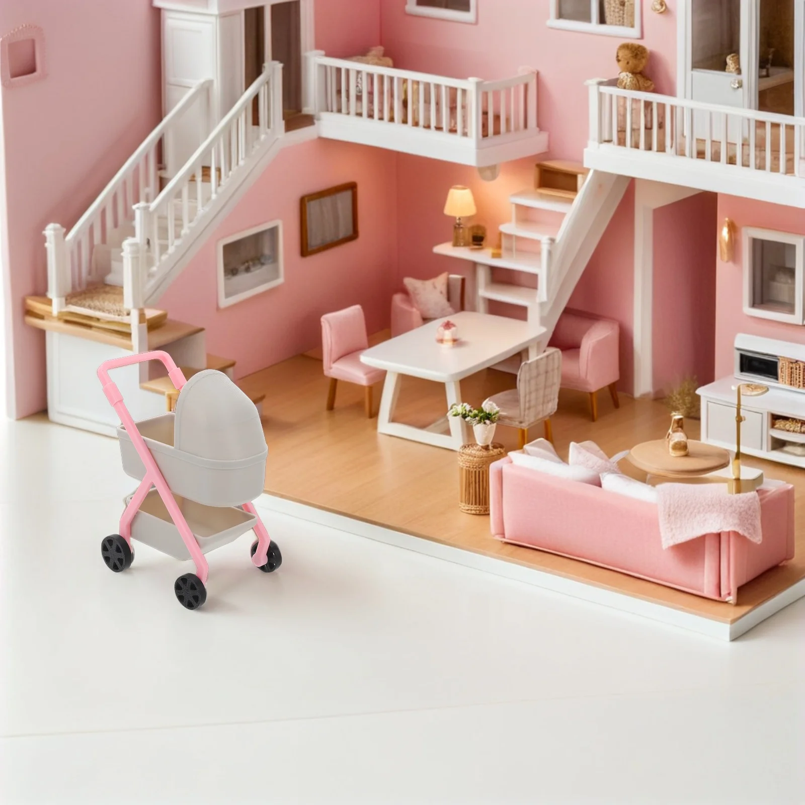 1:12 миниатюрная детская коляска - Фотография_6