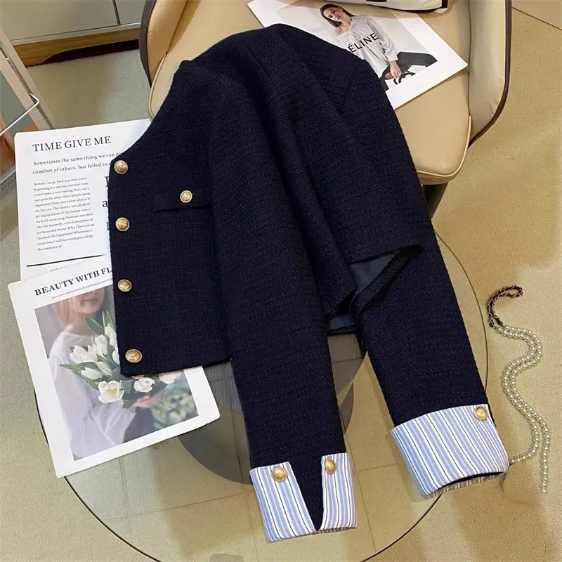 Осенне-зимний женский пиджак с длинными рукавами - Фотография_3