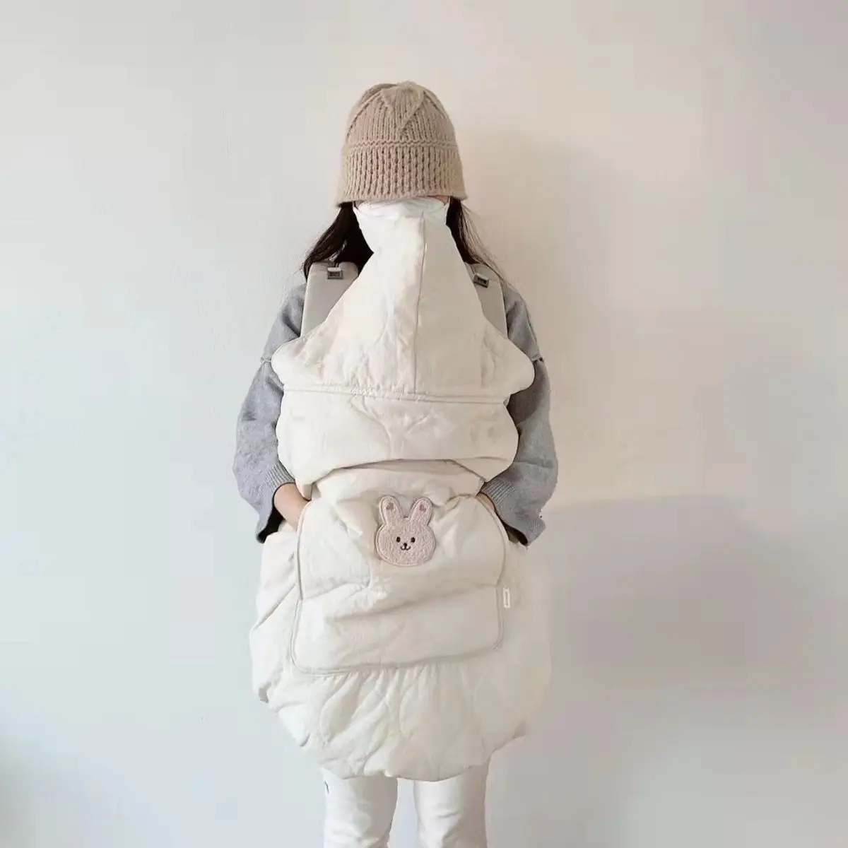 Ins hooded blanket for baby stroller - Фотография_4