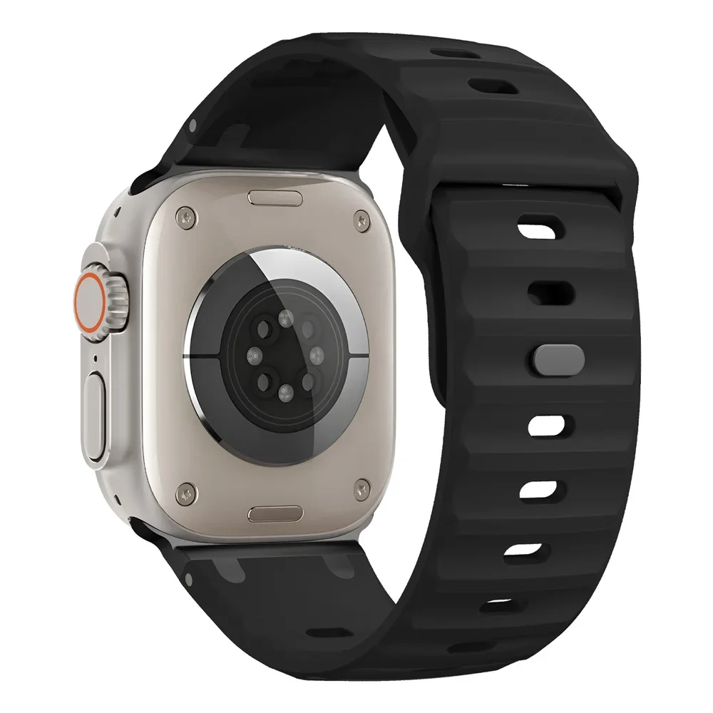 Спортивный силиконовый ремешок для apple watch ultra 2 - Фотография_3