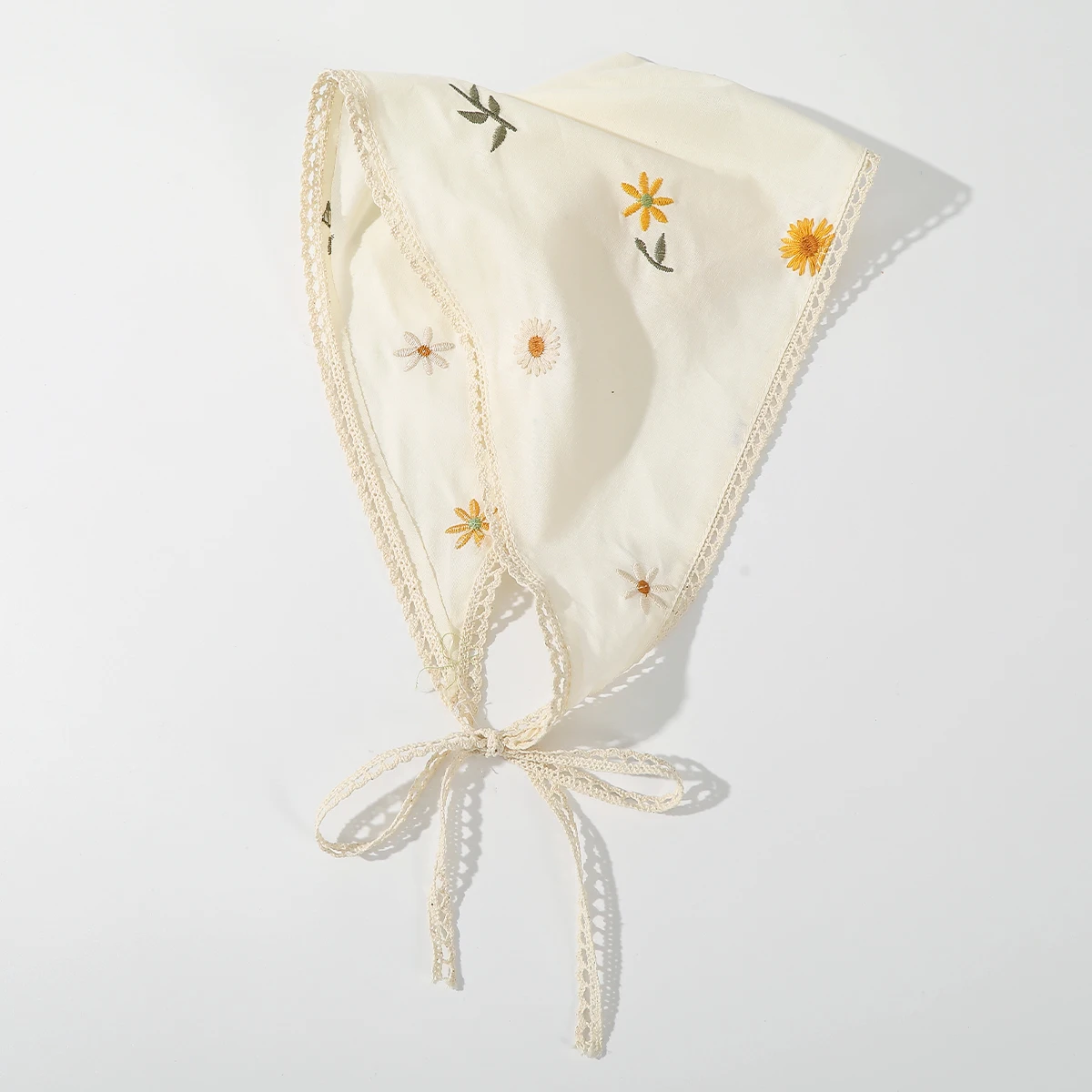 Треугольный шарф с тканевым принтом - Фотография_4