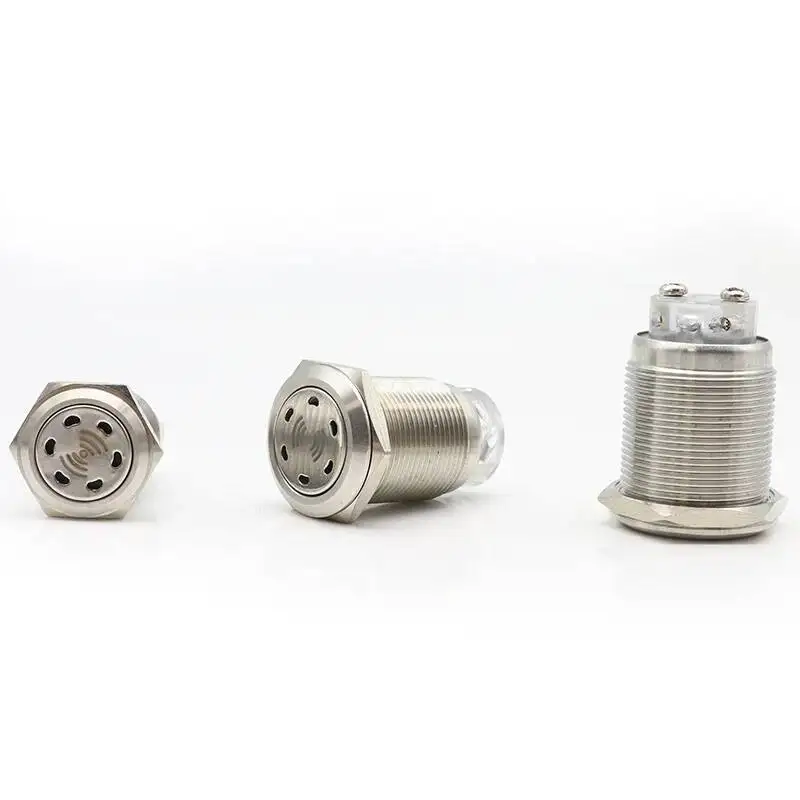 Металлическая кнопка зуммера 16 мм 19 мм 22 мм - Фотография_3