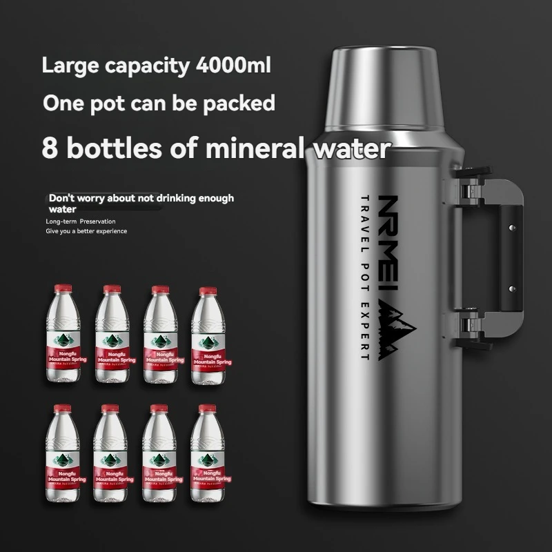 Термос из нержавеющей стали с ручкой - Фотография_5