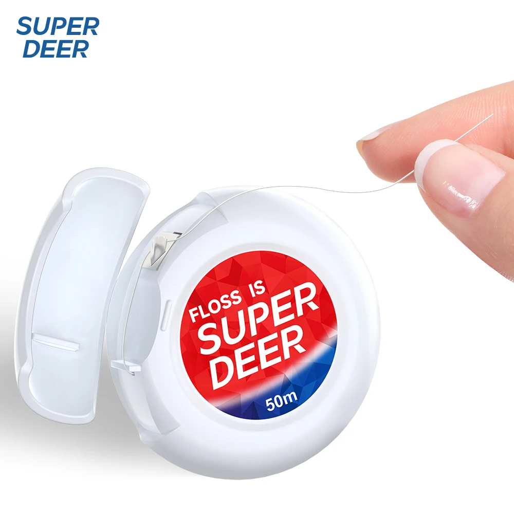 50 м рулон зубной нити super deer