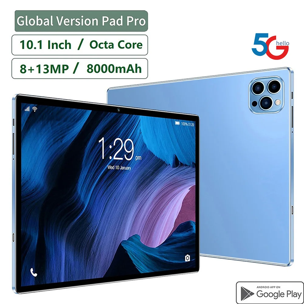 Новый 5g pad 10,1-дюймовый планшет