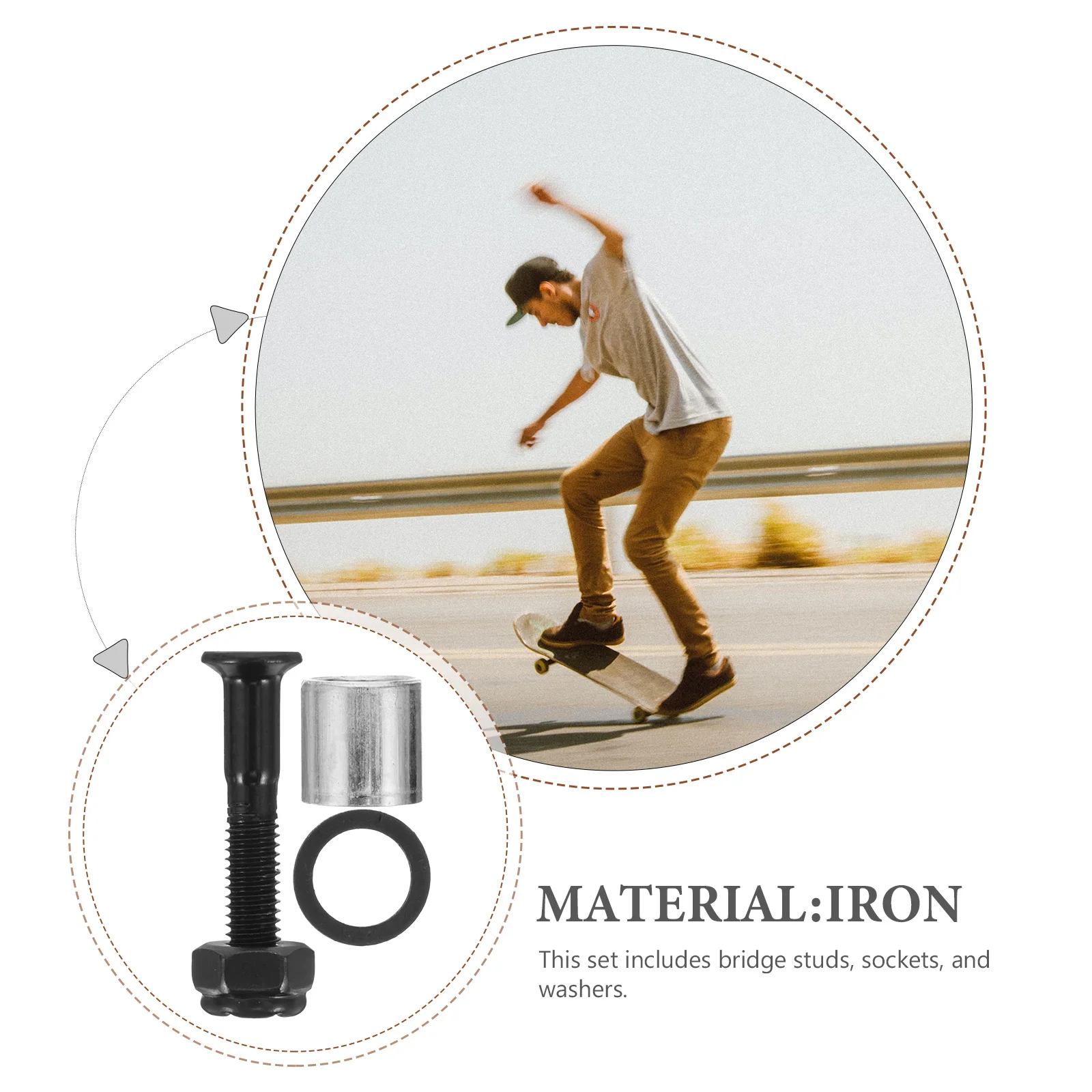 1 комплект, комплект гнезда для моста для скейтборда - Фотография_6