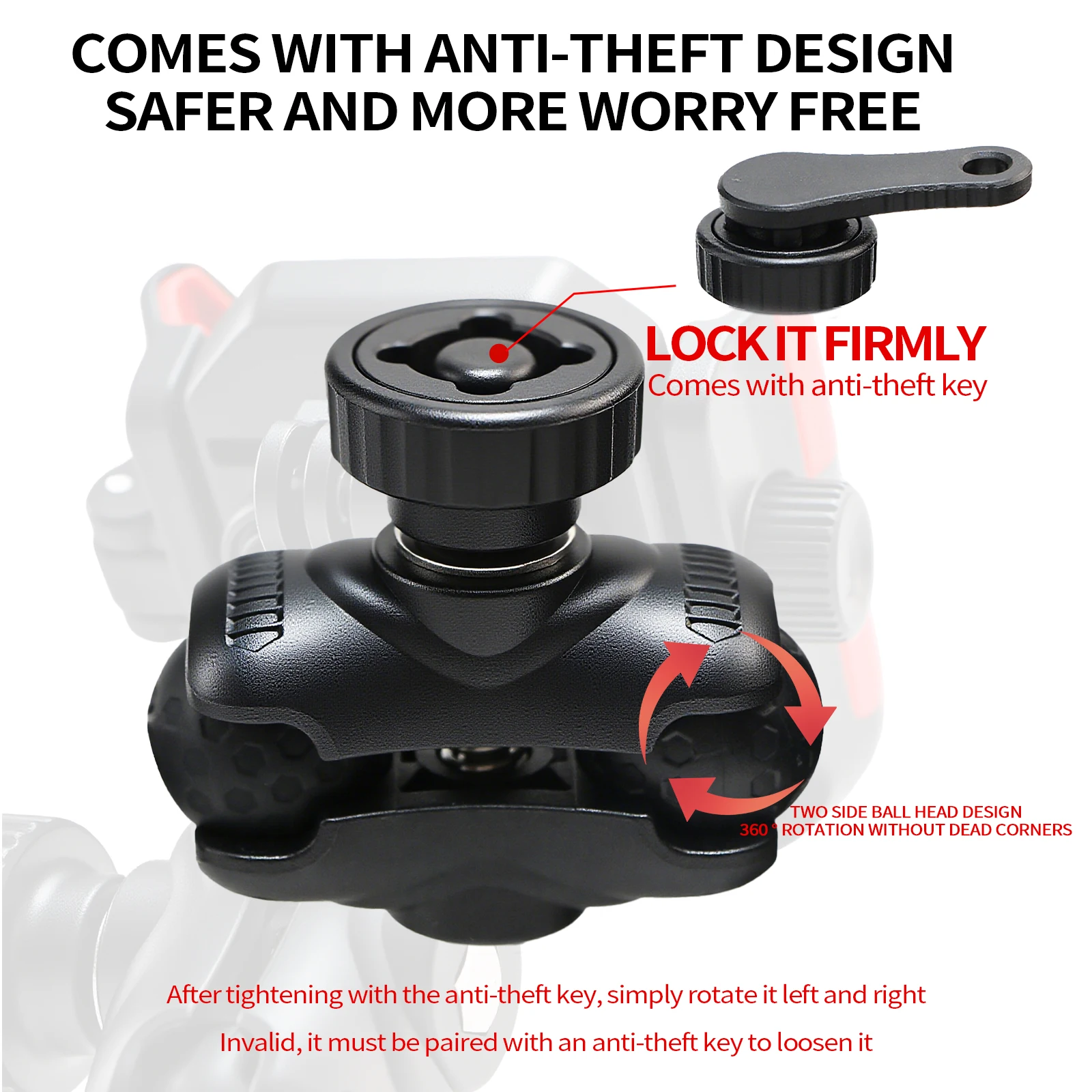 Держатель для телефона на велосипеде 360° °   универсальный мотоцикл - Фотография_4