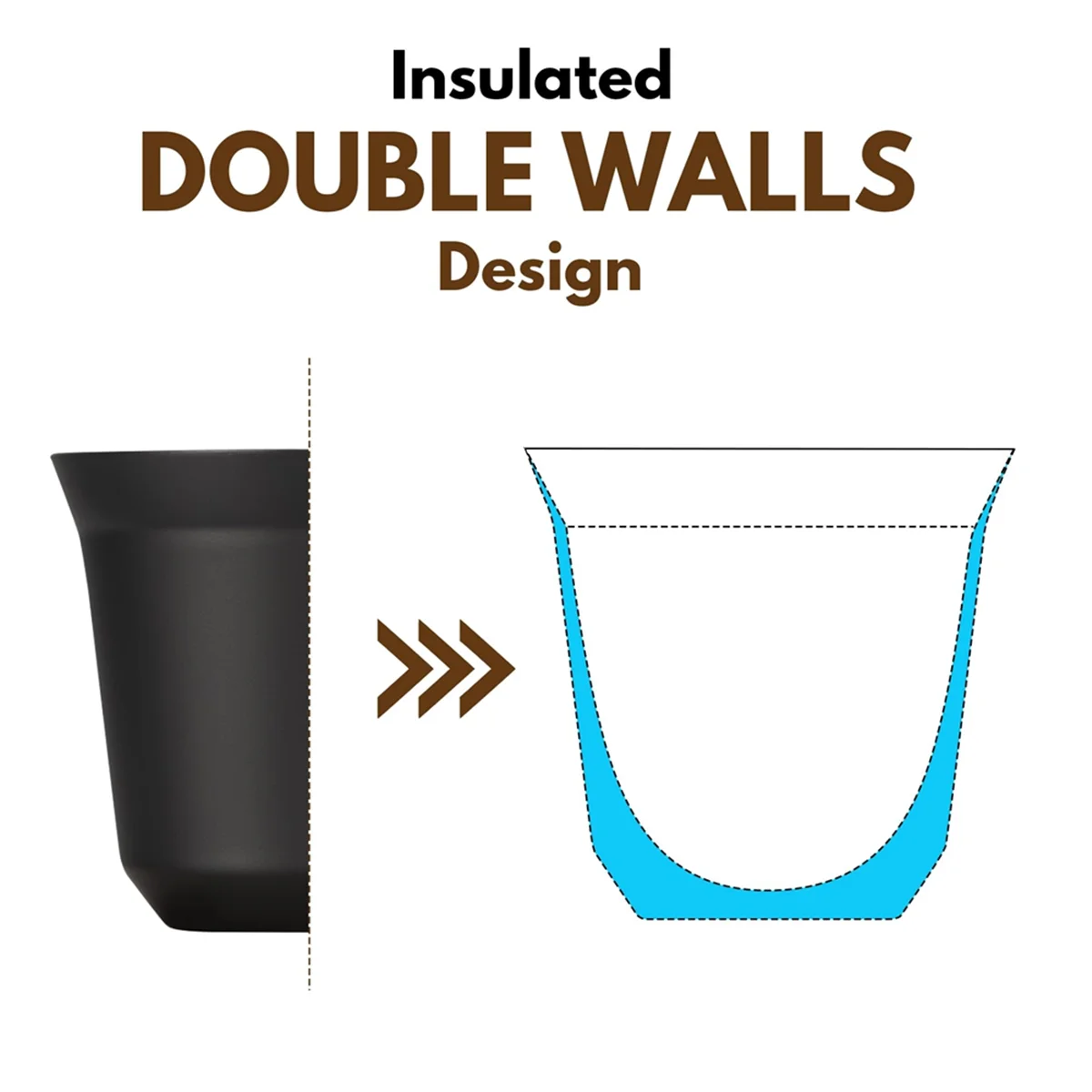 A72p набор чашек для эспрессо из нержавеющей стали - Фотография_5