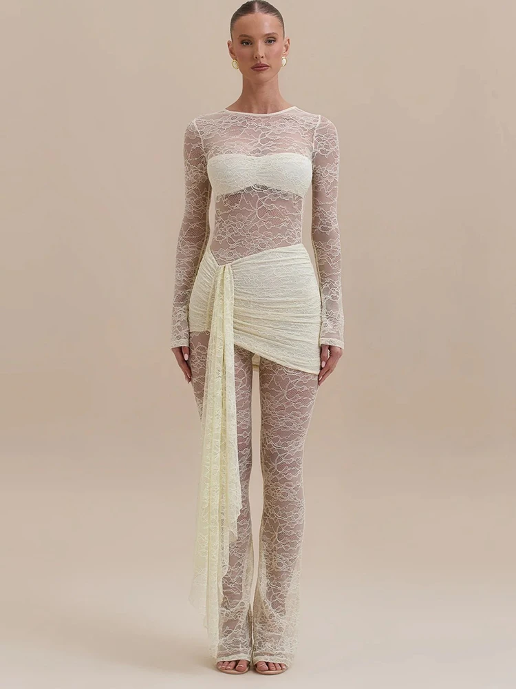 Oniflyme кружевной лоскутный прозрачный - Фотография_2