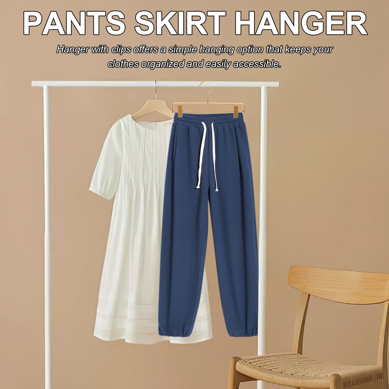 Зажимы для вешалок для брюк из алюминиевого сплава - Фотография_4