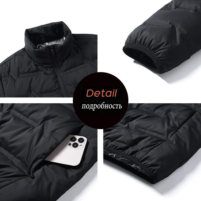 Зимняя мужская куртка на белом утином пуху - Фотография_6