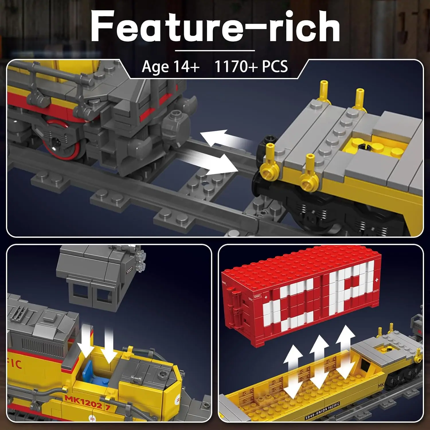 Mould king world train 12027 emd - Фотография_3