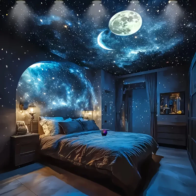 Проекционный ночник со звездой и луной - Фотография_6