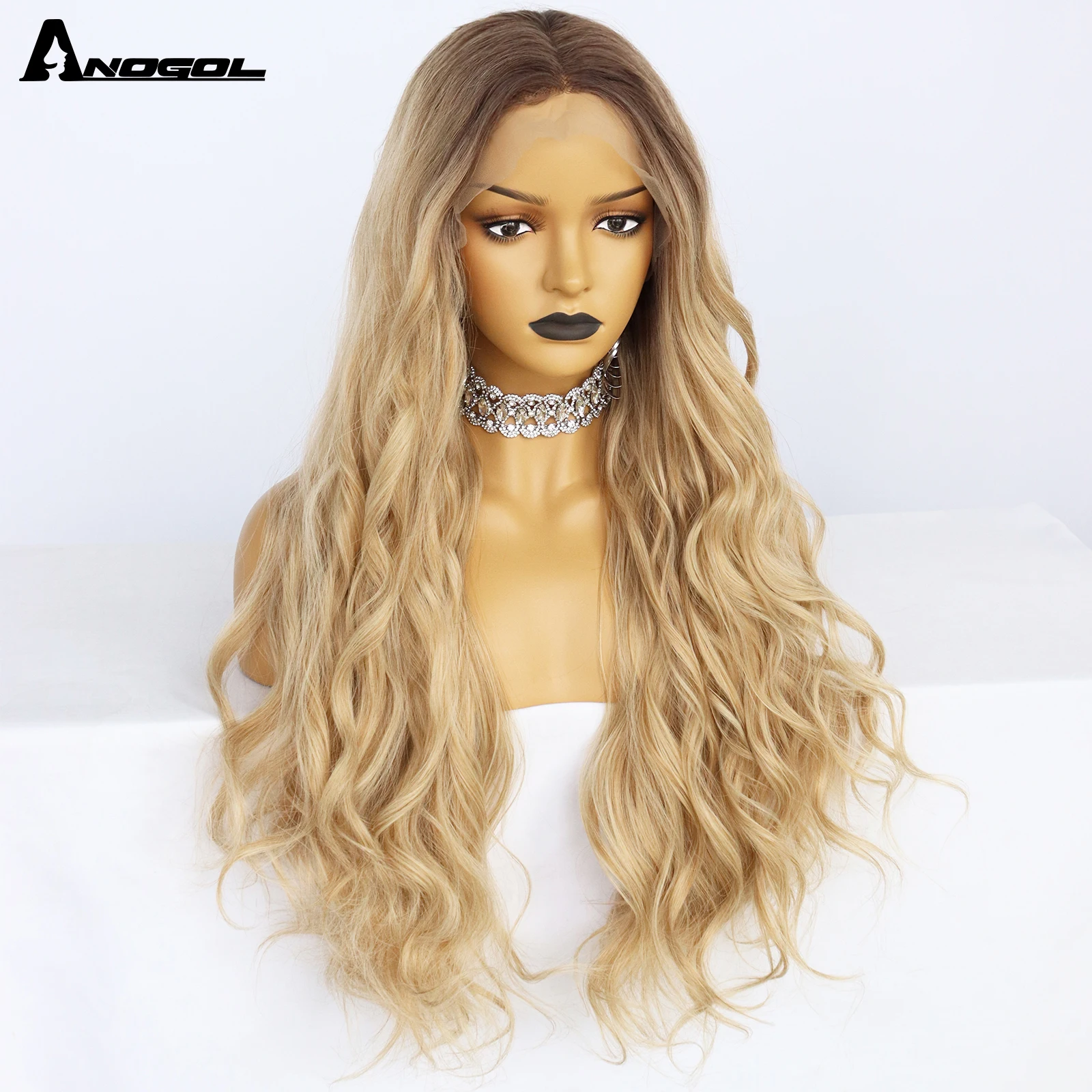 Anogol синтетический парик с эффектом - Фотография_6