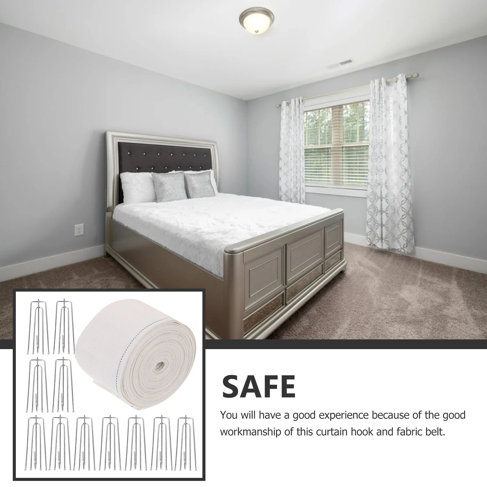 1 комплект, металлические крючки для штор