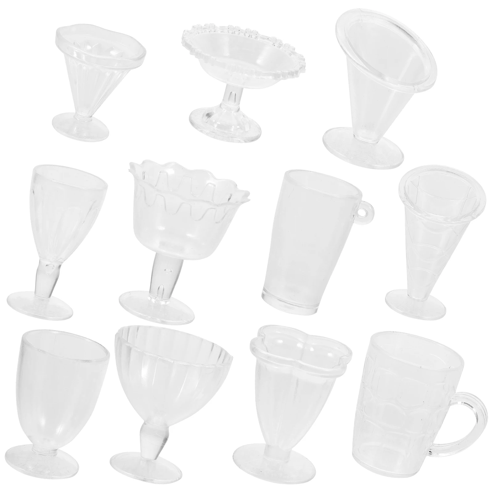 5 пакетов, имитация прозрачной чашки для кофе - Фотография_2