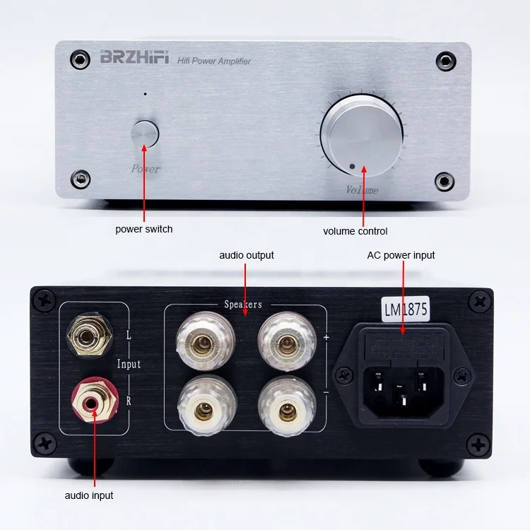 Brzhifi audio lm1875 алюминий встроенный - Фотография_4