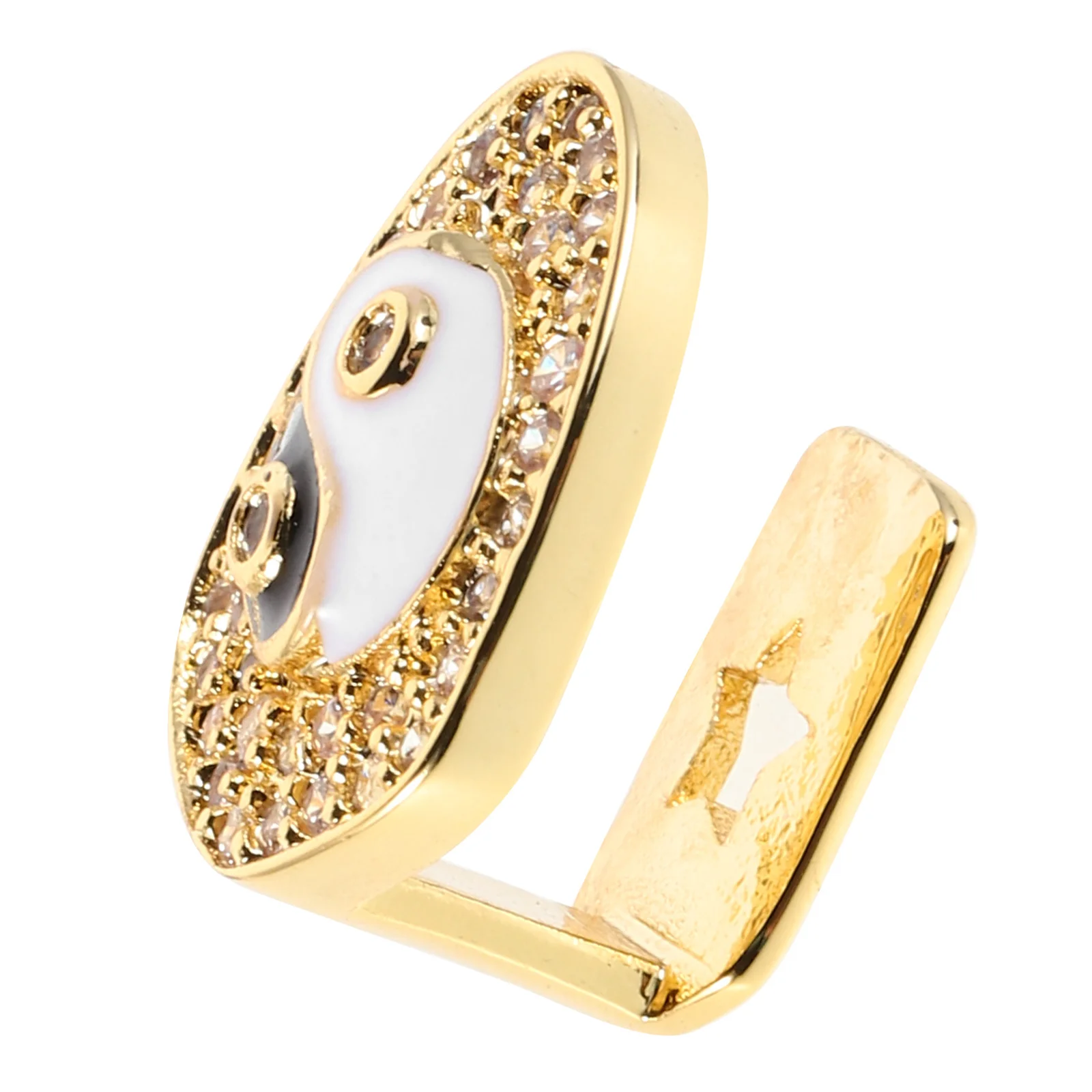 Модная зубная кепка bagua с медным кристаллом - Фотография_6