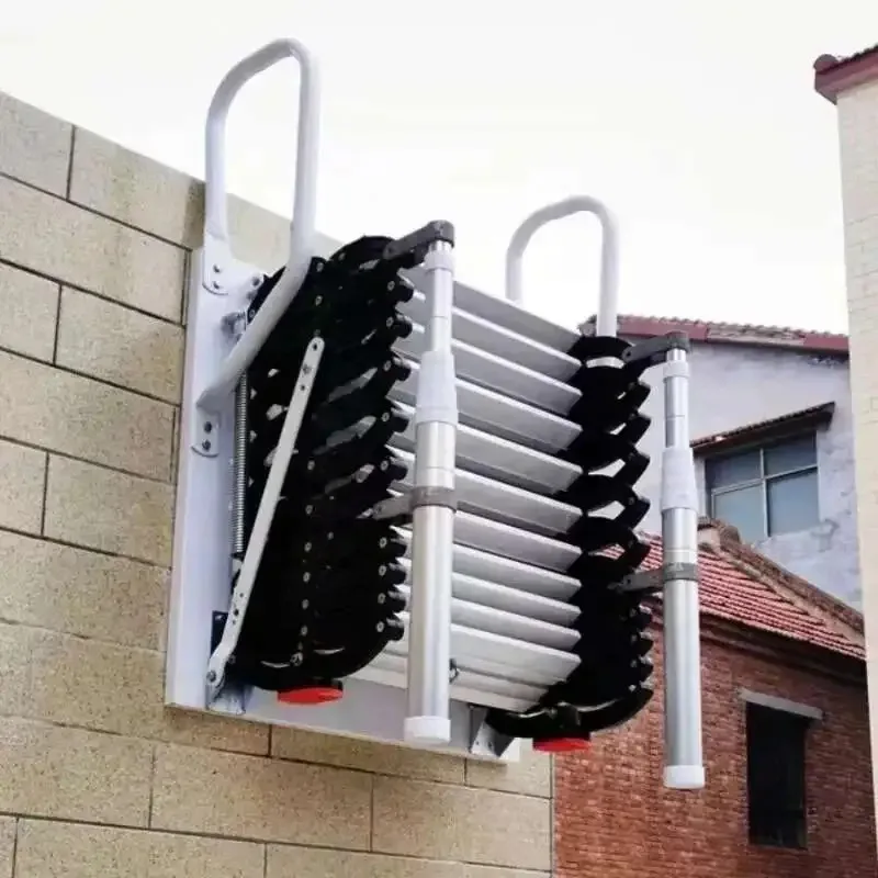 Телескопические лестницы из углеродистой стали для дома - Фотография_4