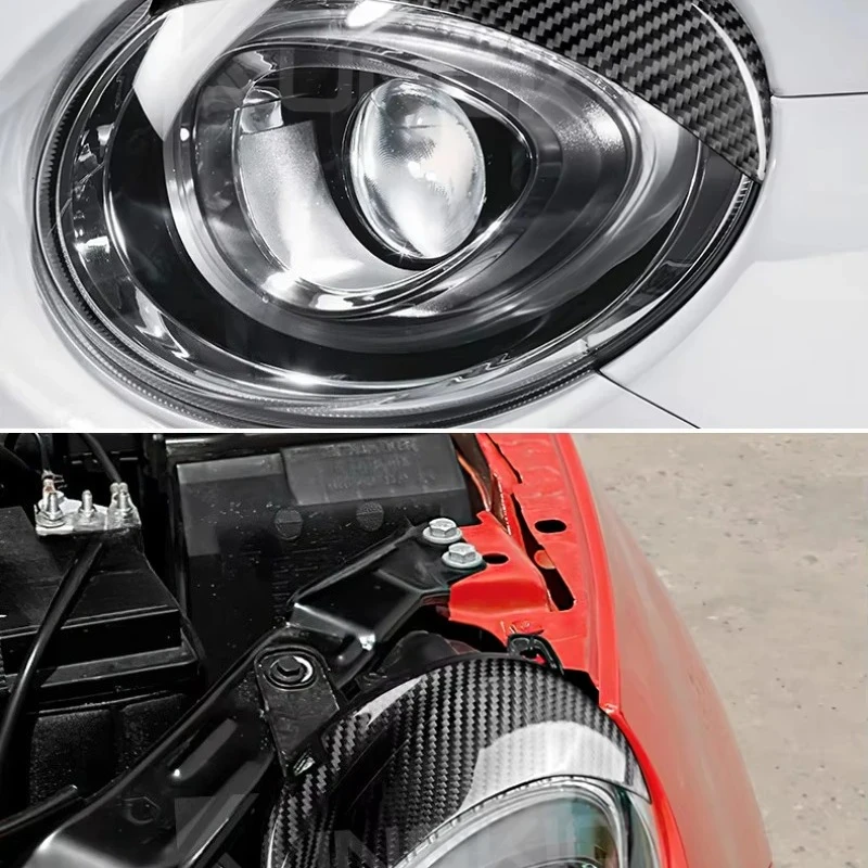 Для fiat 500 для abarth 595 настоящая сухая фара из углеродного волокна - Фотография_5