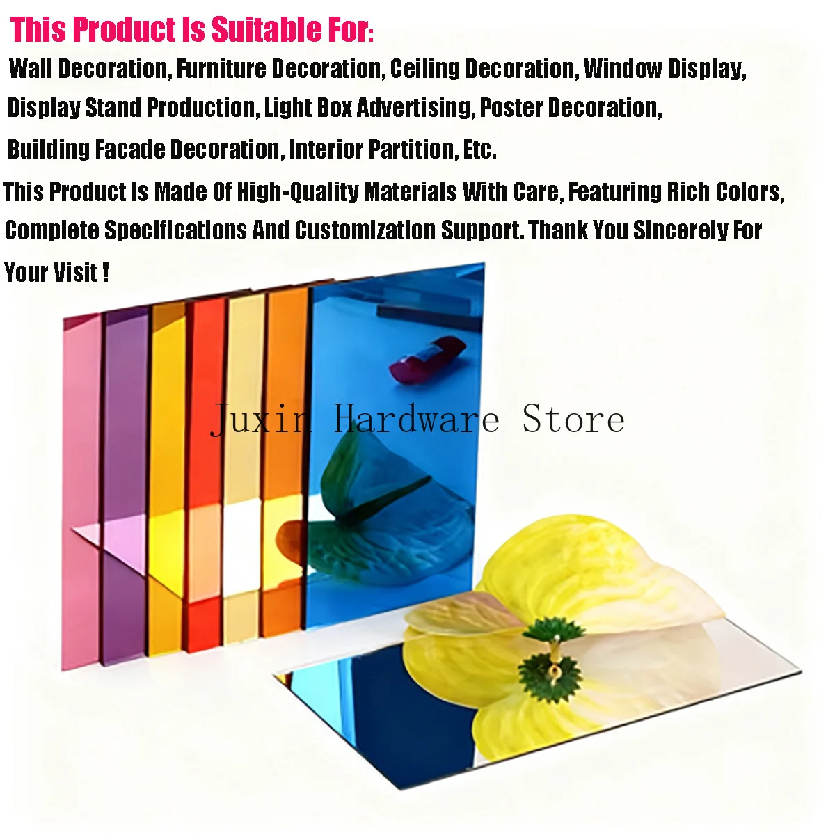 Красочные акриловые зеркальные панели - Фотография_2